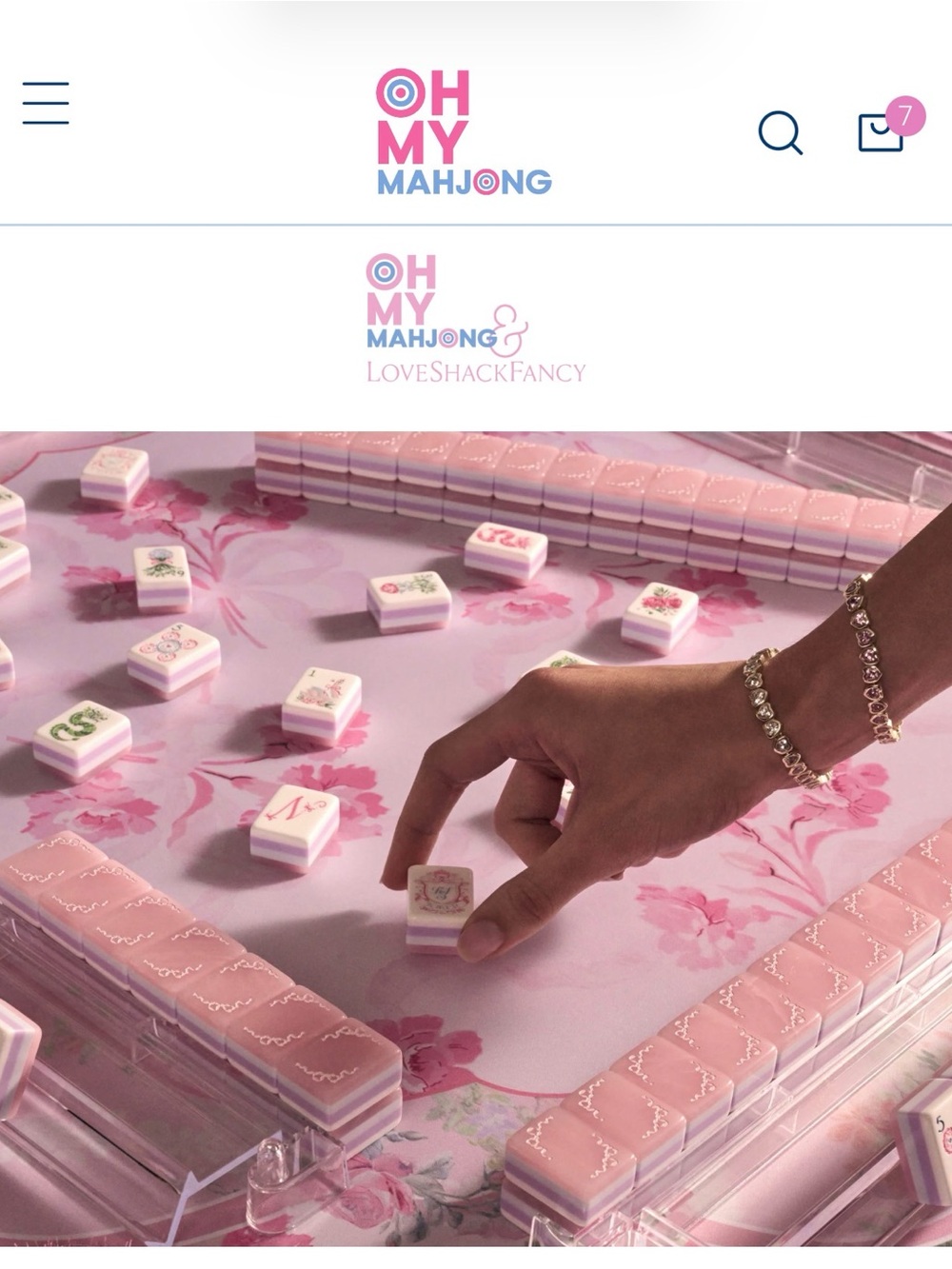 LoveShackFancy x OMM 🎀 Limited Edition Collector’s Mahjong Set !!!!